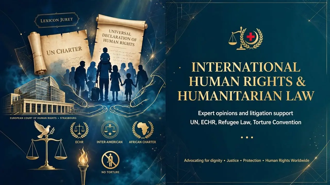International Human Rights & Humanitarian Law — Lexicon Juret practice illustration