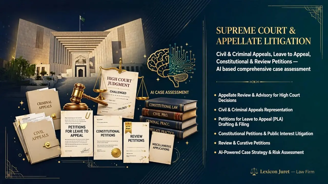 Supreme Court & Appellate Litigation — Lexicon Juret practice illustration